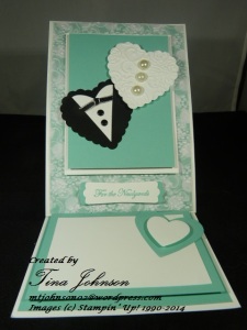 ESAD mystery box wedding card - inside